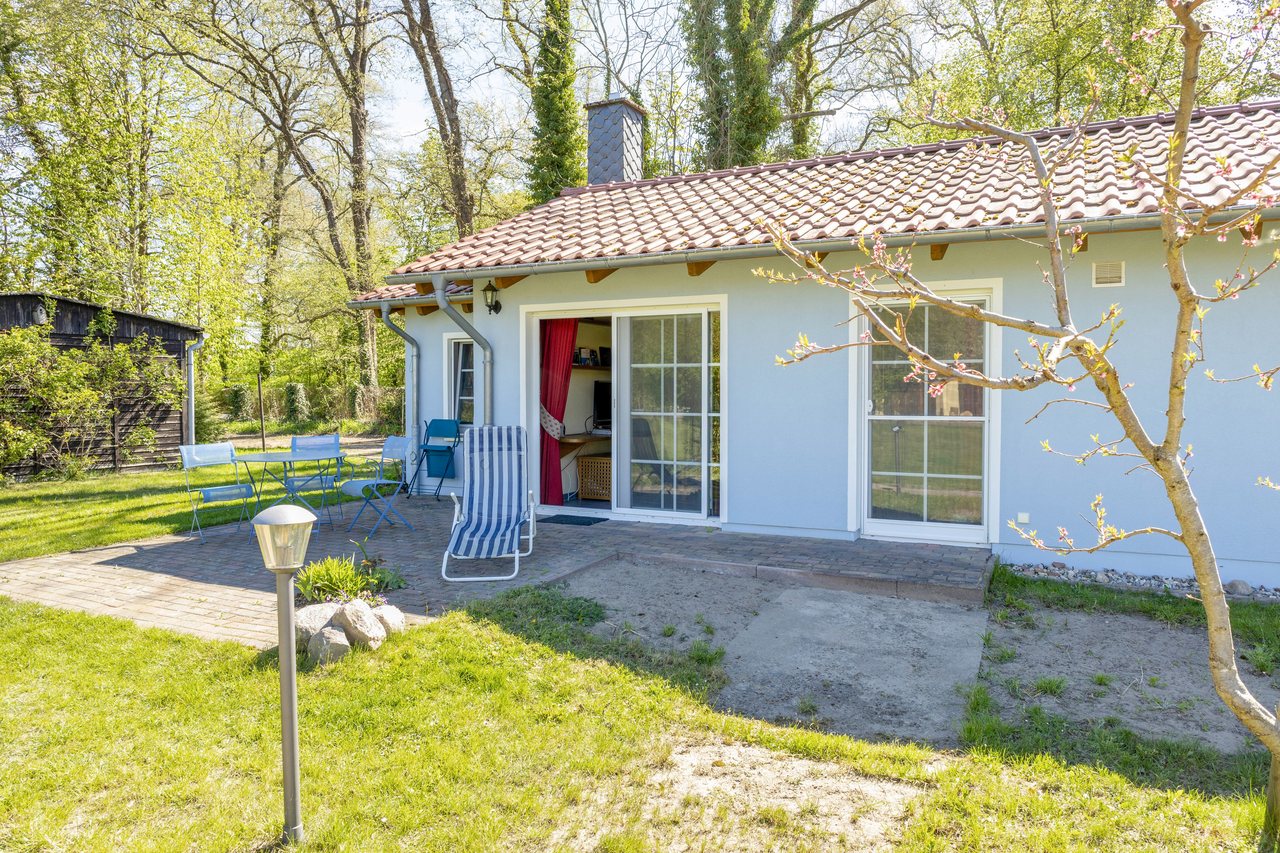 Bungalow mit Terrasse und Garten, Bungalow am Haussee in Himmelpfort, Brandenburg