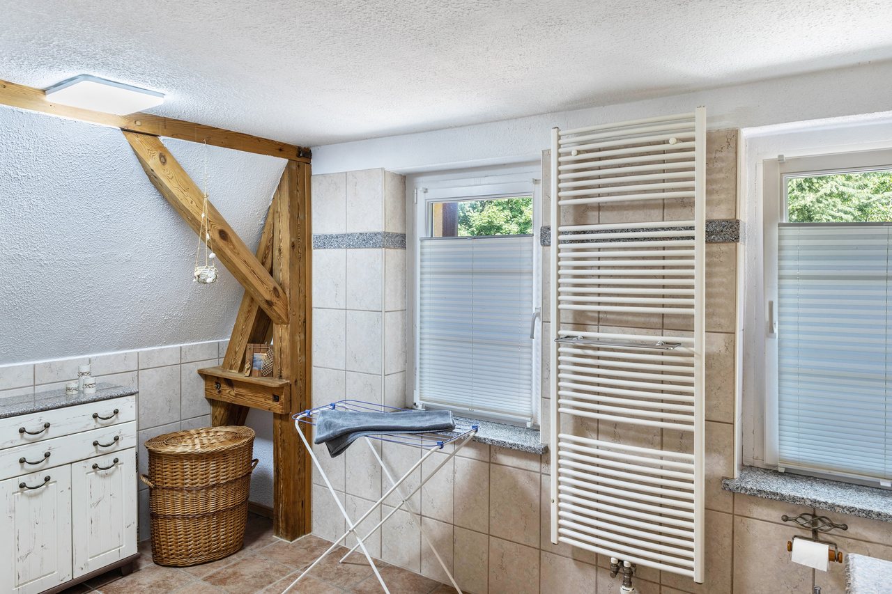 Hauswirtschaftsraum mit Waschbereich, Ferienwohnung für 6 Personen 80 M² in Potsdam, Brandenburg, Groß Glienicke, Potsdam, Brandenburg