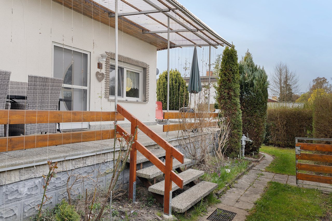 Schlafzimmer mit Etagenbett, Ferienhaus Am Schwielochsee 2 in Schwielochsee, Brandenburg