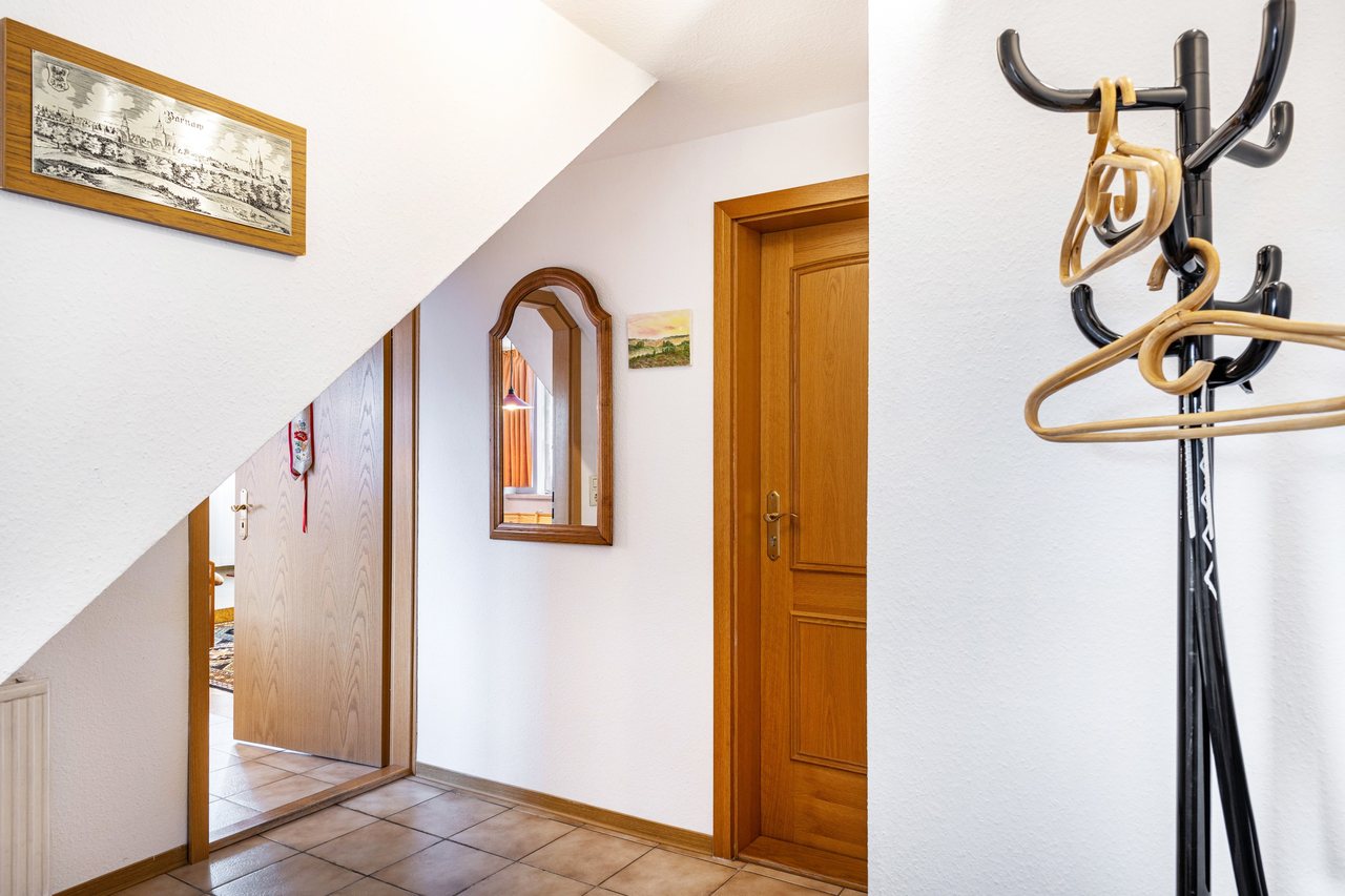 Flur mit Garderobe, Ferienwohnung Viering in Bernau, Brandenburg