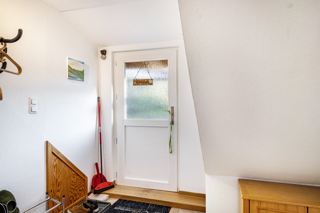 Hauseingang mit Tür, Ferienwohnung Viering in Bernau, Brandenburg