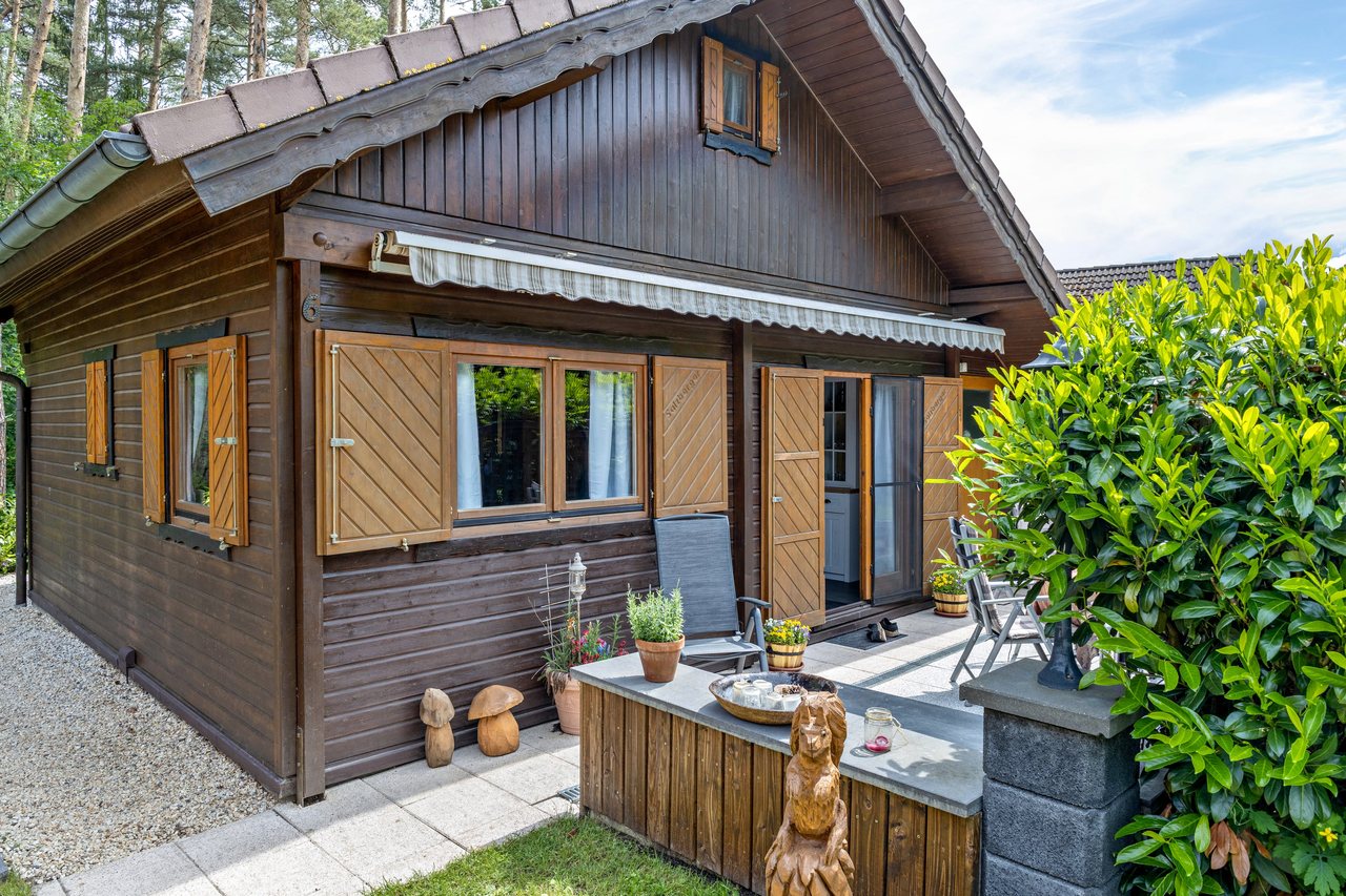 Holzhaus mit Terrasse, Ferienhaus Obert in Drognitz, Thüringen