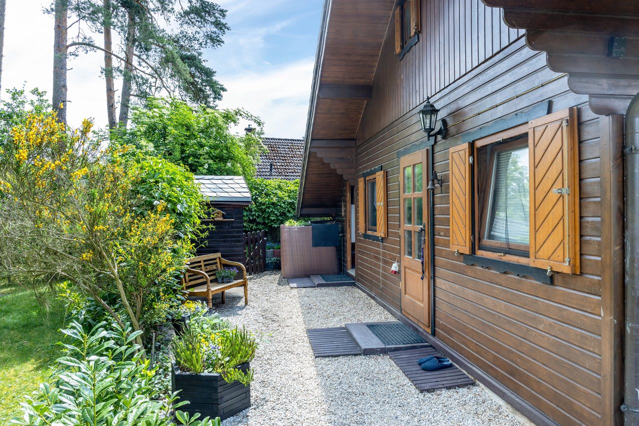 Holzhaus mit Garten, Ferienhaus Obert in Drognitz, Thüringen